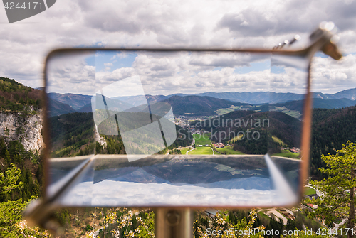 Image of Amazing viewpoint on Hausstein mountain in Austria