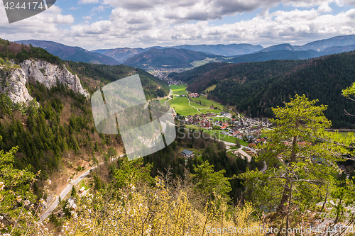 Image of Amazing viewpoint on Hausstein mountain in Austria