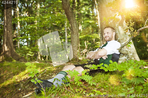 Image of bavarian traditional man