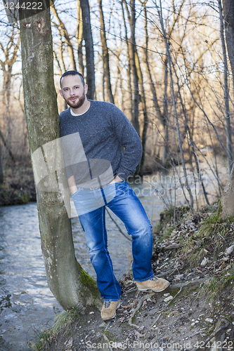 Image of man in the forest