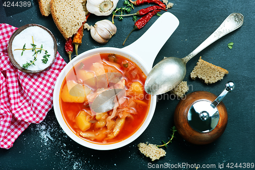 Image of soup with beet