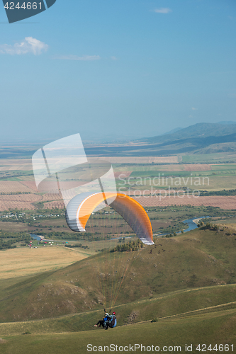 Image of Paragliding in mountains
