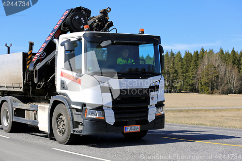 Image of Next Generation Scania P-Series Hiab Crane Truck