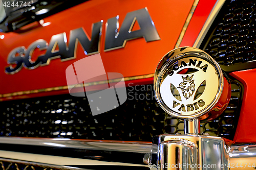 Image of Grille Guard Detail on Scania Super Truck