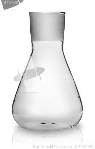 Image of Old laboratory flask without ground glass stopper