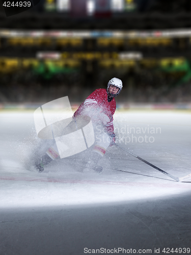 Image of ice hockey player in action