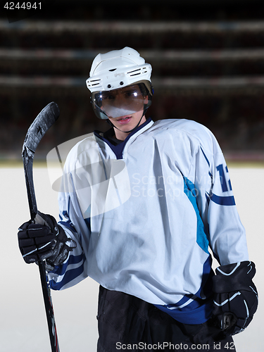 Image of hockey player portrait