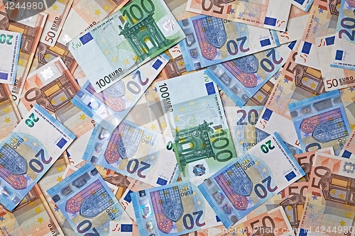 Image of Euro Banknotes Background