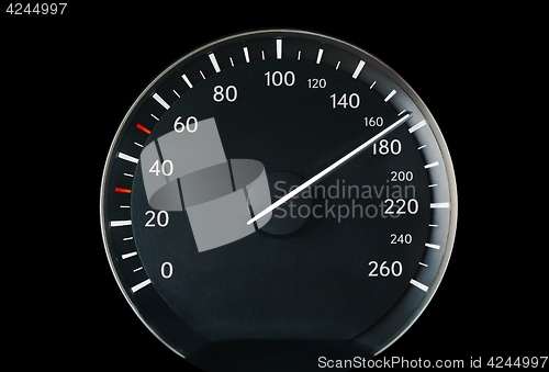 Image of Speedometer of a car