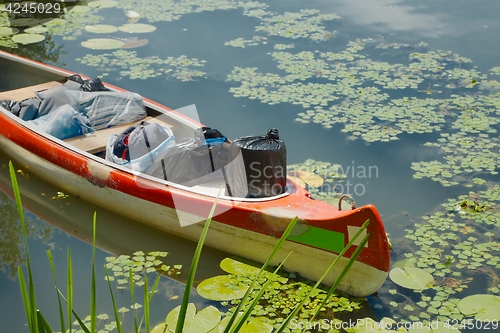 Image of Canoe on the riverside