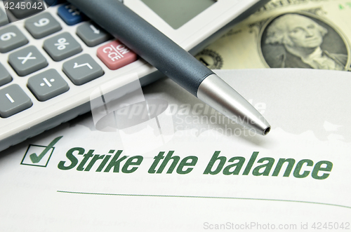 Image of Strike the balance