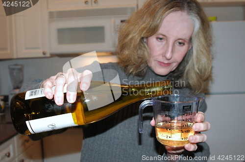 Image of Cooking with wine.