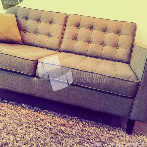 Image of Retro style elegant and comfortable sofa