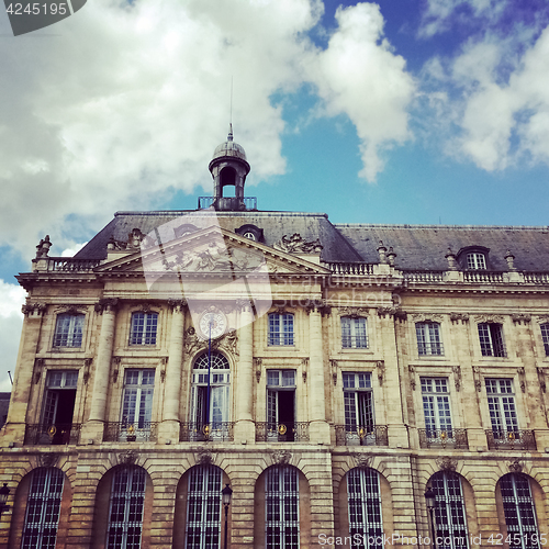 Image of Historic building of Place de la Bourse in Bordeaux