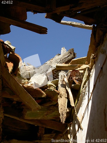 Image of fallen roof