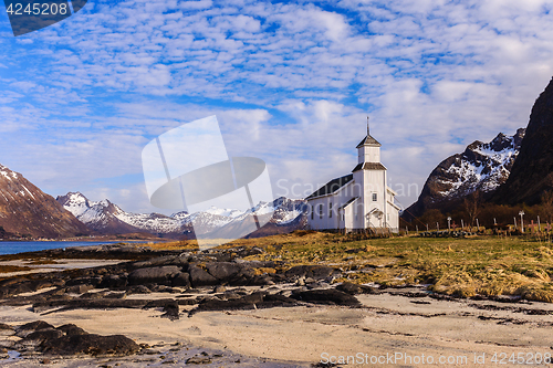 Image of Church with a beach