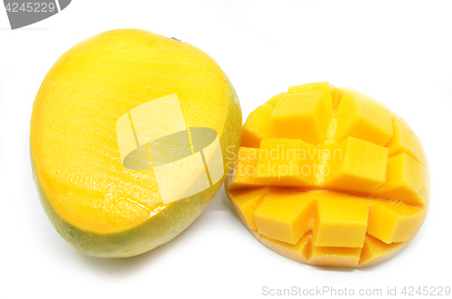 Image of Mango cubes slices