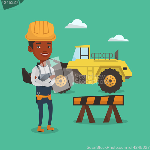 Image of Confident builder with arms crossed.