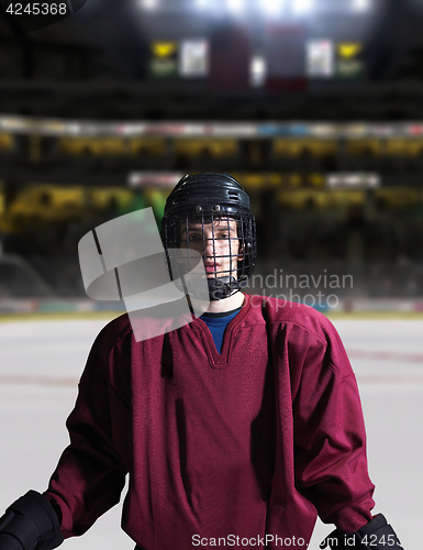 Image of hockey player portrait