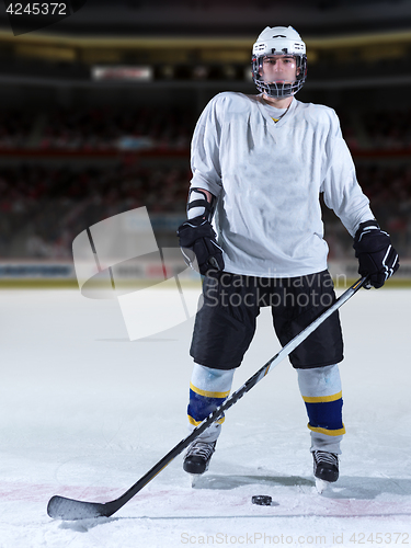 Image of hockey player portrait