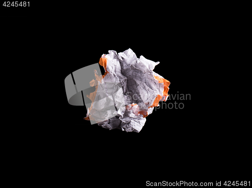 Image of Crumpled white sheet of paper