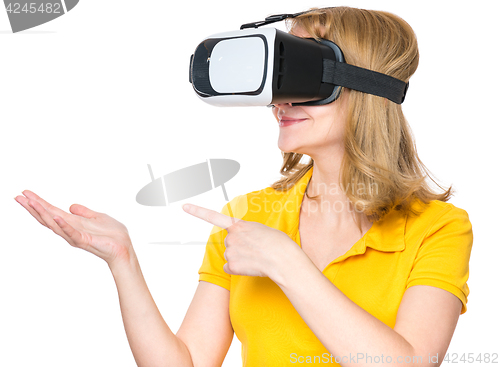 Image of Woman in VR glasses