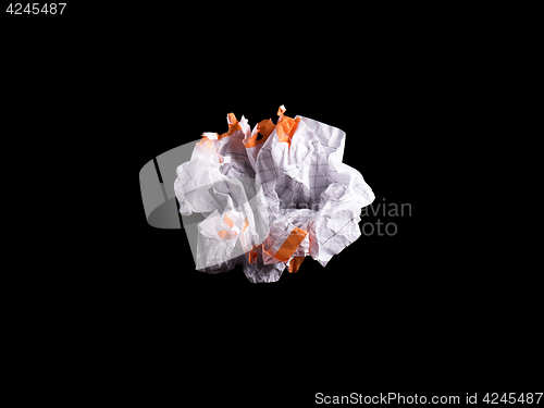 Image of Crumpled white sheet of paper