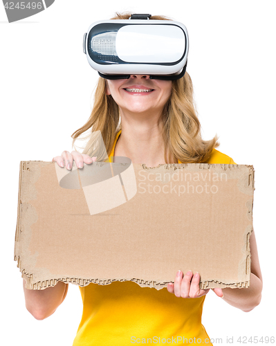 Image of Woman in VR glasses
