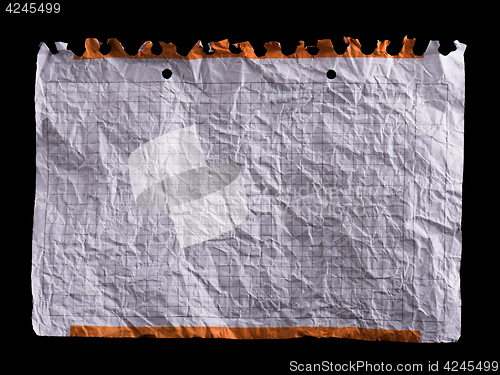 Image of Crumpled white sheet of paper