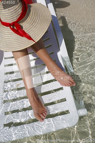 Image of Woman on the beach