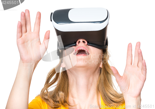 Image of Woman in VR glasses