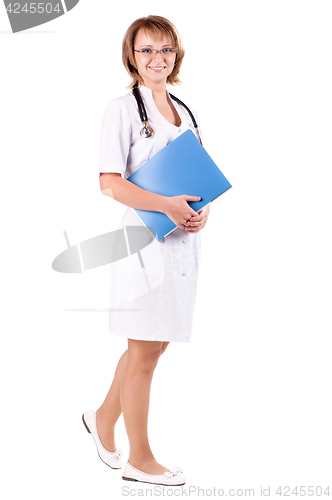 Image of Female doctor on white