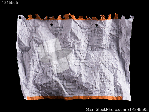 Image of Crumpled white sheet of paper