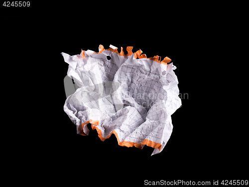 Image of Crumpled white sheet of paper