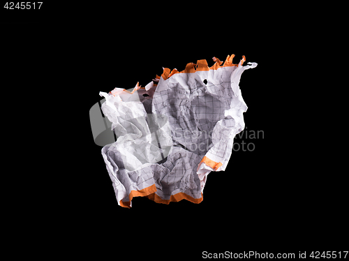 Image of Crumpled white sheet of paper