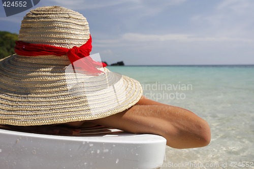 Image of Woman on the beach