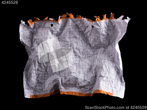 Image of Crumpled white sheet of paper