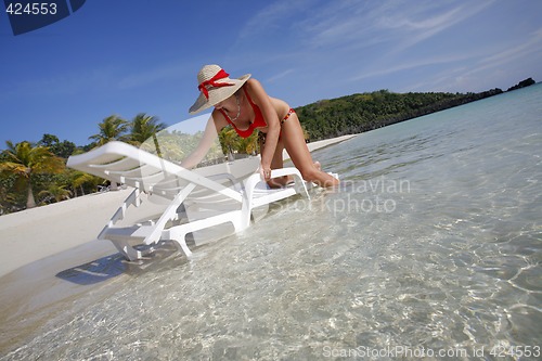 Image of Woman on the beach