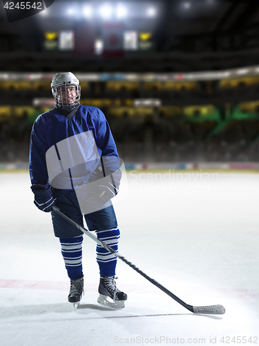 Image of hockey player portrait