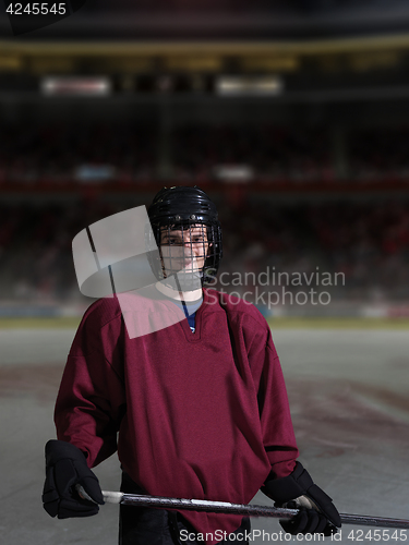 Image of hockey player portrait