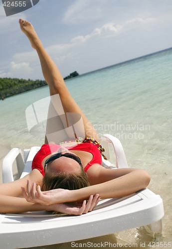 Image of Woman on the beach