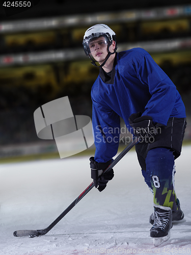 Image of ice hockey player in action