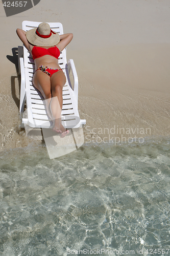 Image of Woman on the beach