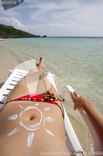 Image of Tropical Beach Scene