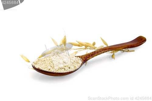 Image of Flour oat in spoon