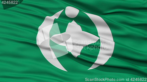 Image of Closeup of Chiba Flag, Capital of Japan Prefecture