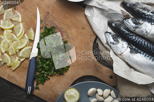 Image of Fish food preparation