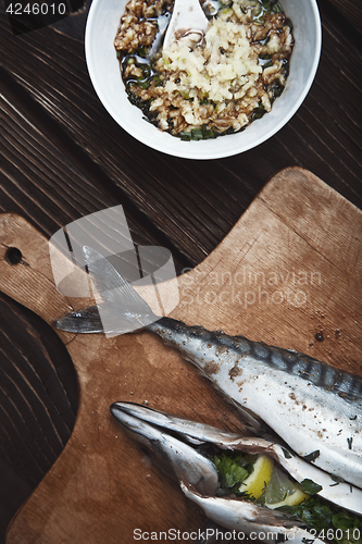 Image of Fish food preparation