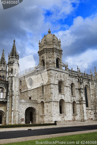 Image of Jeronimo monastery in lisbon, portugal . unesco world heritage s