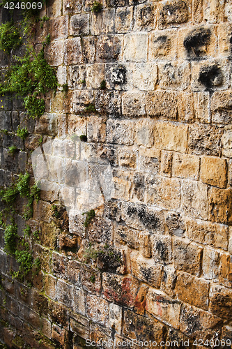 Image of stone wall background with lots of texture